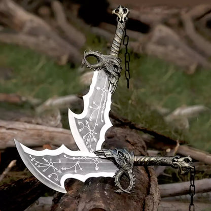 Twin Flame Blades – Fantasy Warrior Display Replica (Decorative Set)