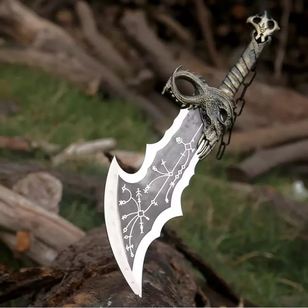 Twin Flame Blades – Fantasy Warrior Display Replica (Decorative Set)